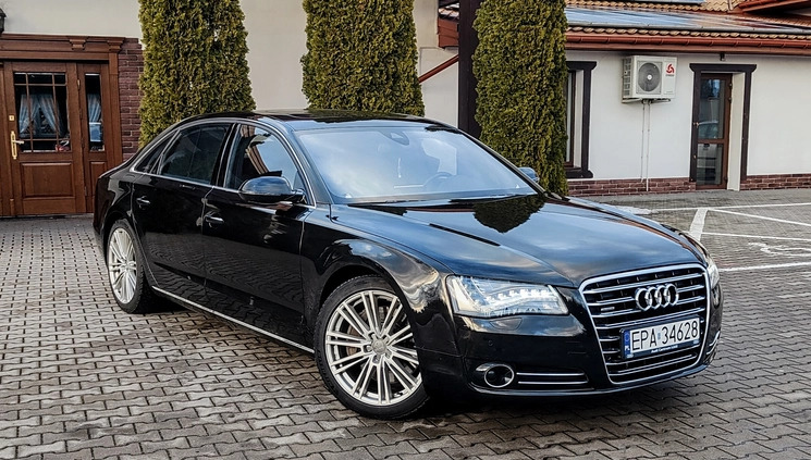 Audi A8 cena 110000 przebieg: 213000, rok produkcji 2013 z Woźniki małe 529